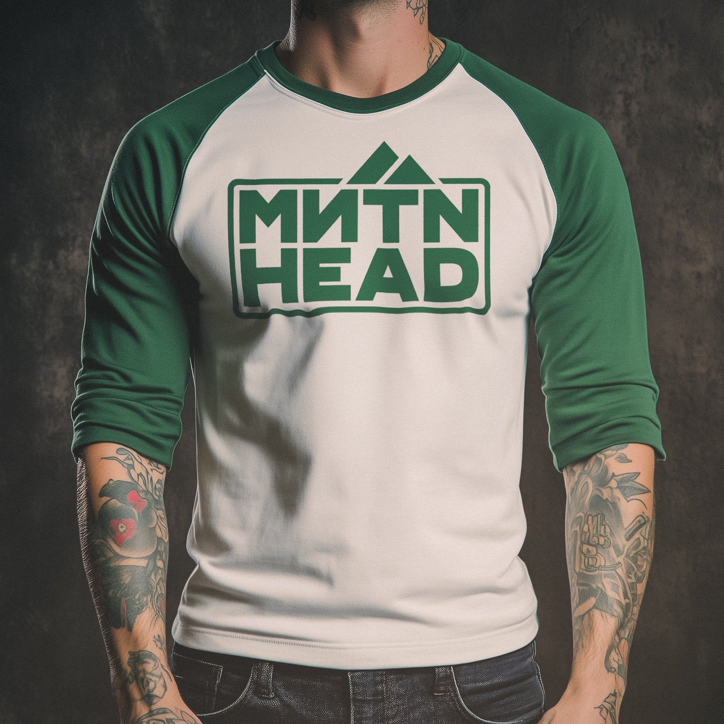 MNTNHEAD Logo 3/4-Sleeve (Green)